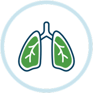 Non-small cell lung cancer trial icon